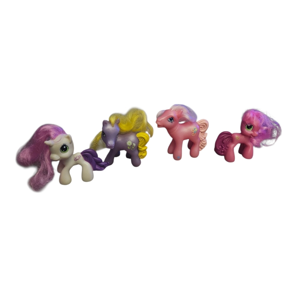 McDonald’s Lot Of 4 My Little Ponies 2005 & 2009 Cherilee Pinkie Pie DaisyJo